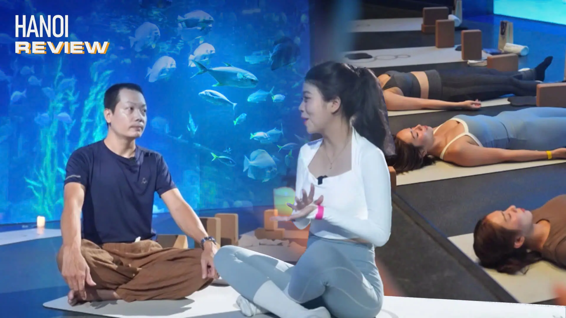 Thư thái, nhẹ nhàng với yoga tại thuỷ cung | HANOI Review | 21/09/2025